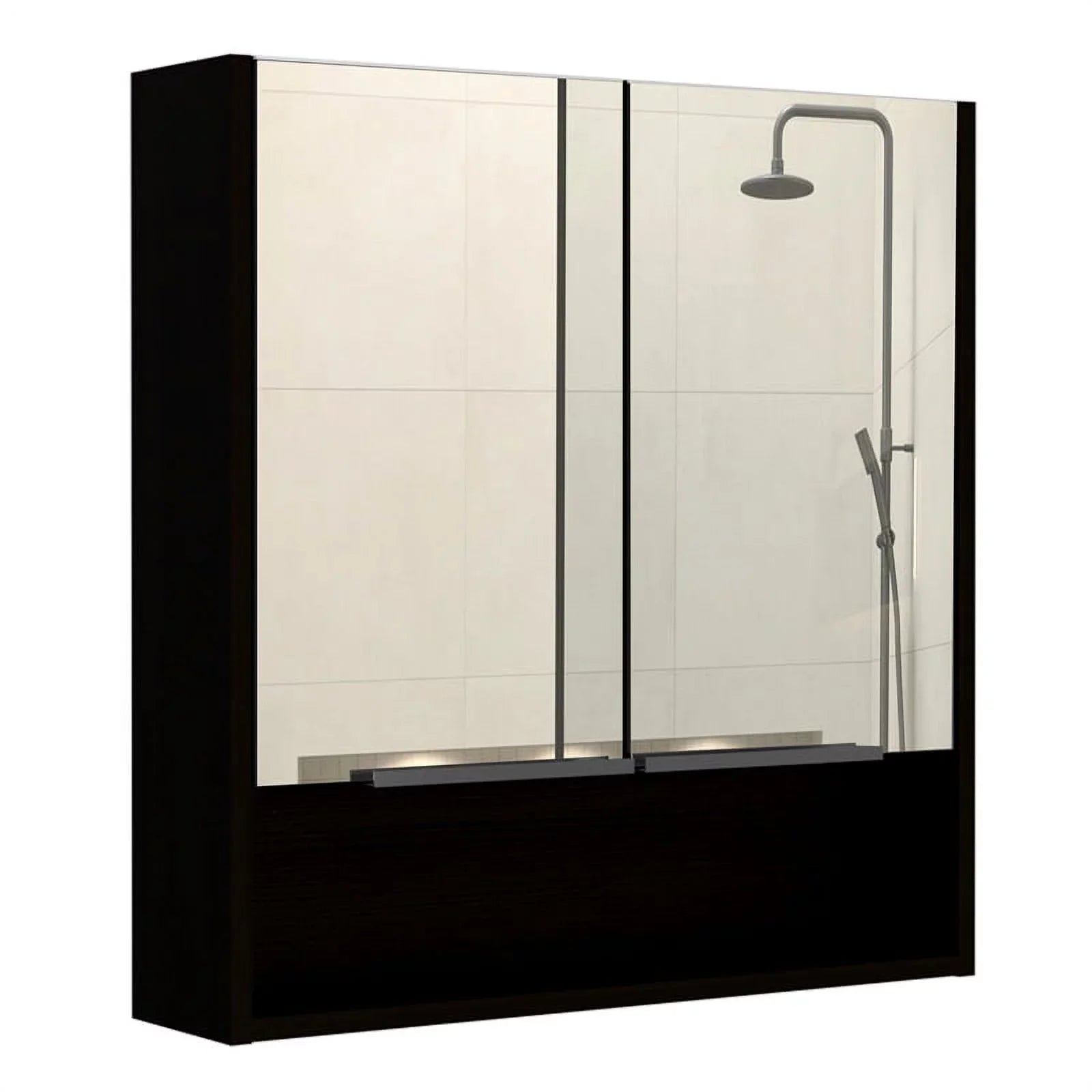 Home Square 2-Piece Set with Medicine Cabinet & 63" One Door Linen Cabinet