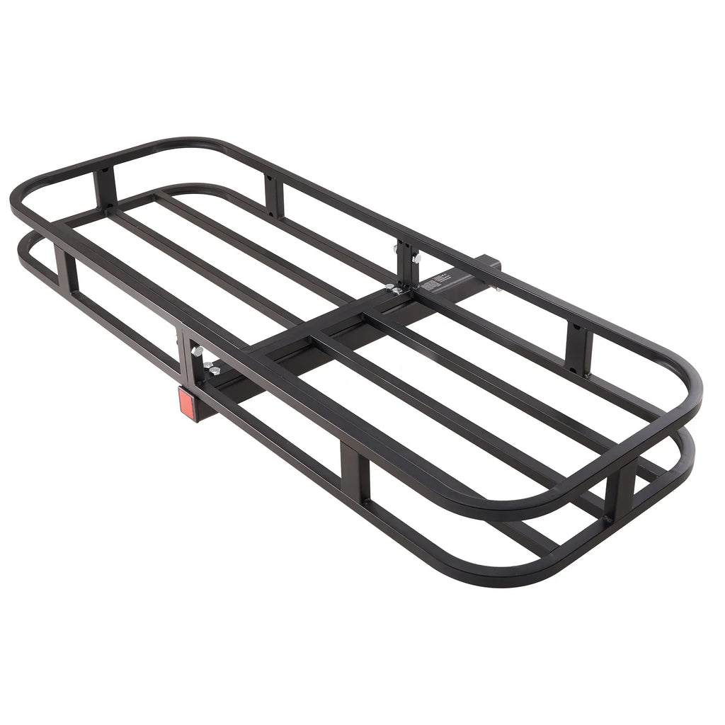 SKYSHALO Hitch Mount Cargo Carrier 500lb 53x19x5 in & Cargo Net Fits 2" Receiver
