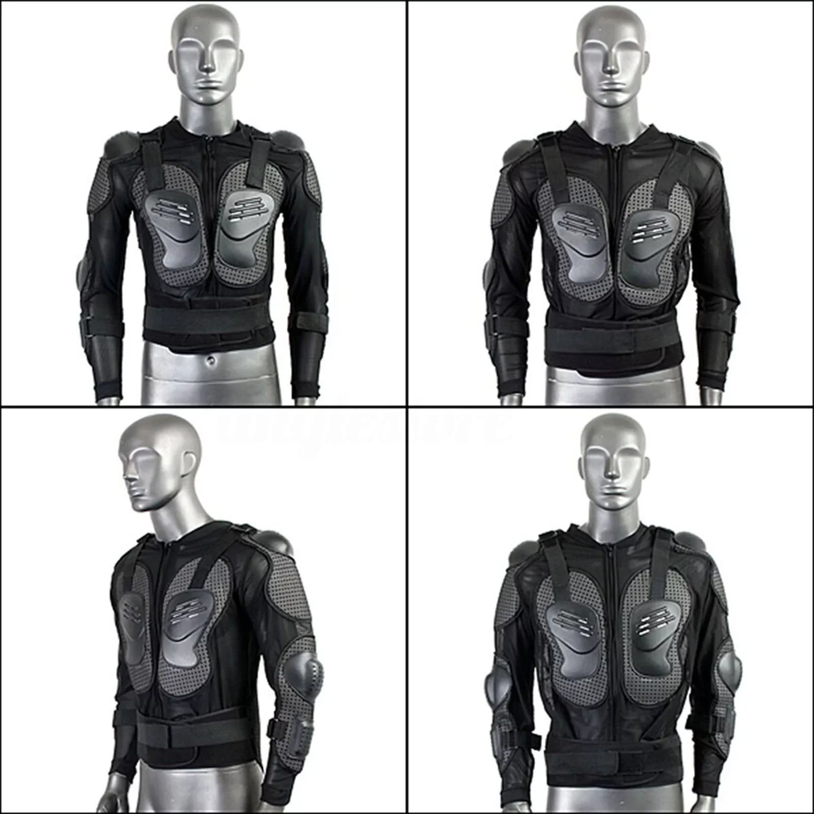 Comprehensive Motorcycle Riding Armor Jacket - Protects Spine, Shoulder, and Chest