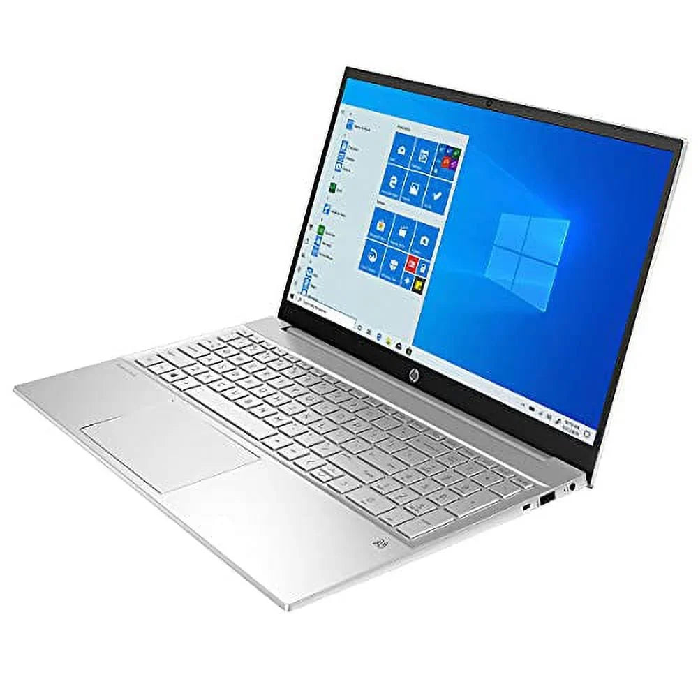 2021 HP Pavilion 15.6inch FHD Touchscreen Laptop 11th Gen 4- i5-1135G7 32GB DDR4 1TB NVMe SSD Iris Xe Graphics HDMI Webcam Keyboard Windows 10 Pro w/ RATZK USB Natural Silver 15-EG0053CL