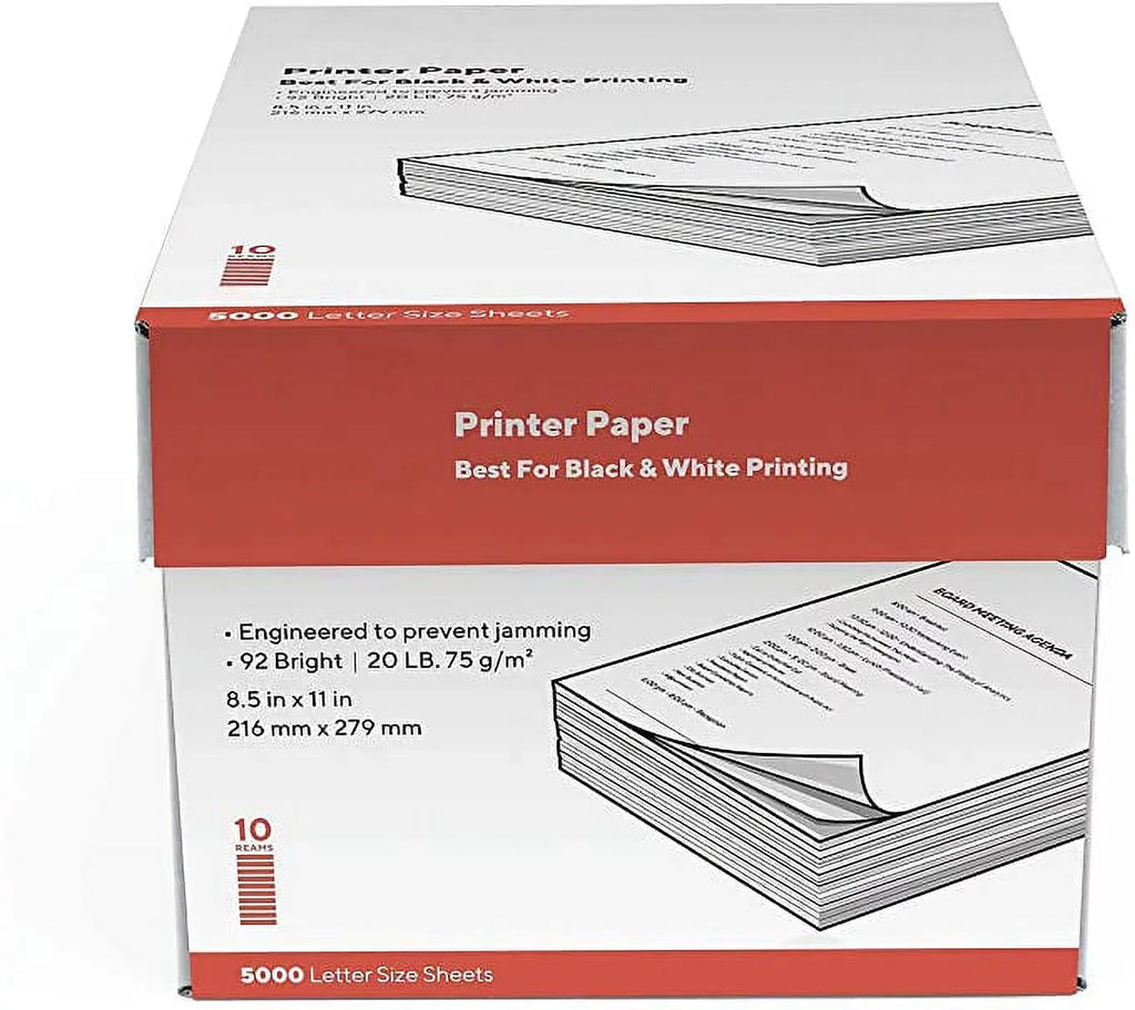 MyOfficeInnovations 8.5" x 11" Printer Paper 20 lbs. 92 Brightness 500/Ream 10 Reams/Carton 135848