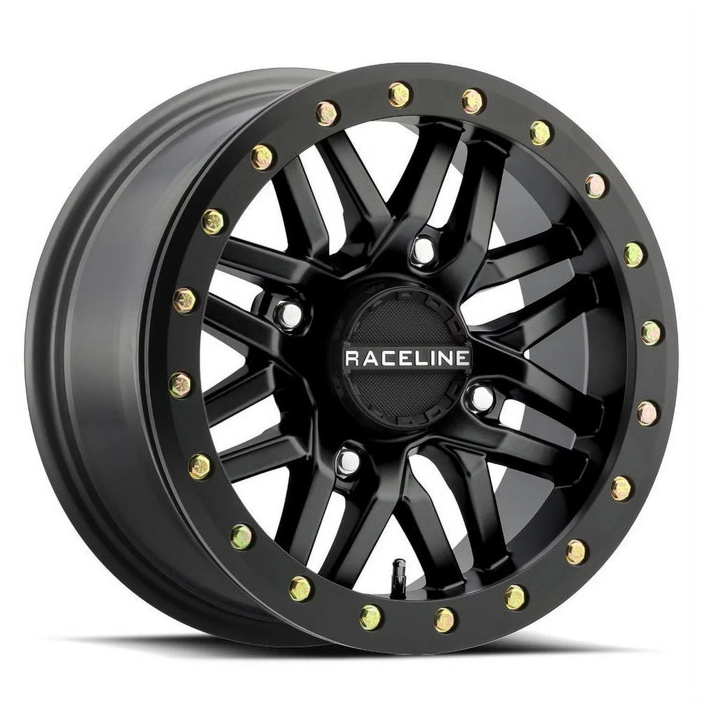 Raceline Ryno Bdlk 14" Bk Wheels 27" Reptile Tires Kawasaki Mule Pro FXT