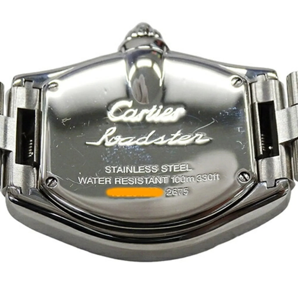 Pre-Owned Cartier Watch Ladies Roadster SM Date Quartz Stainless Steel SS W62016V3 Silver Polished (Fair)
