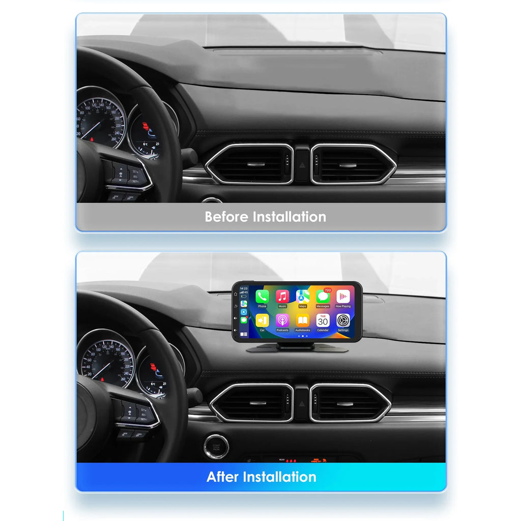 Ossuret 6.25" Touchscreen Bluetooth 360° Adjustable Car Stereo Radio Receiver GPS Navigation Audio With Wireless Apple Carplay Android Auto Support Backup Camera