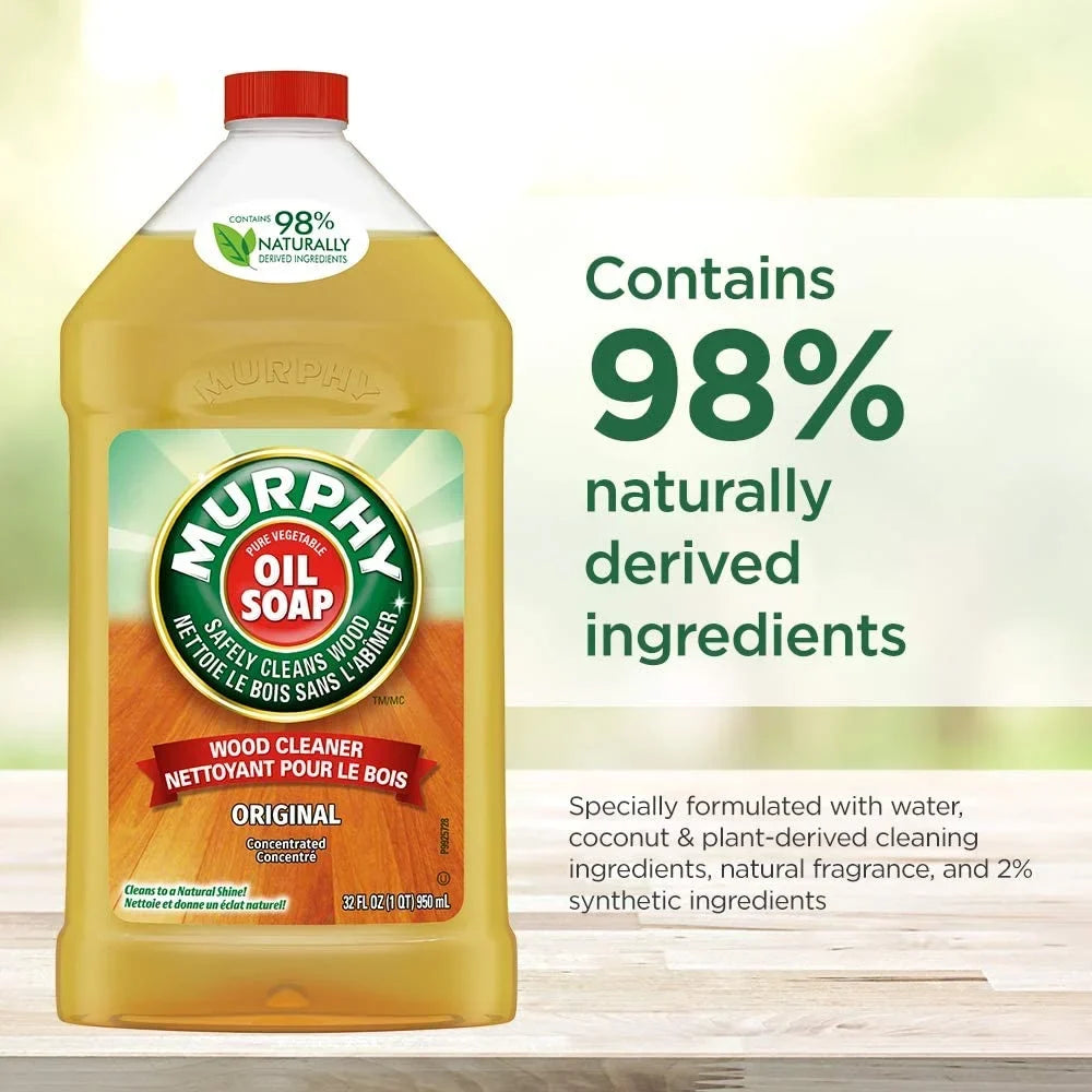 Murphy Oil Soap Wood Cleaner, Original, 32 Ounce, 3 Pack