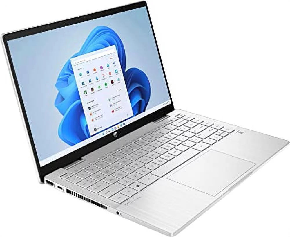HP Pavilion X360 2-in-1 Laptop 2022, 14" FHD IPS Touchscreen EVO Platform 12th i5-1235U Iris Xe Graphics 8GB DDR4 1TB SSD, Wi-Fi 6E Backlit KB, FP Reader, Windows 11 Pro, COU 32GB USB