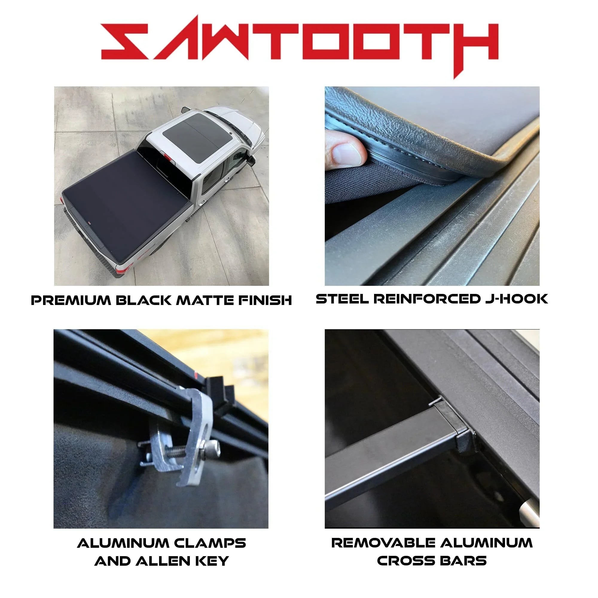 Sawtooth Expandable Tonneau Protection | Fitting with 2019-Present Ram 1500, 2500, 3500 | 5'-7" Bed