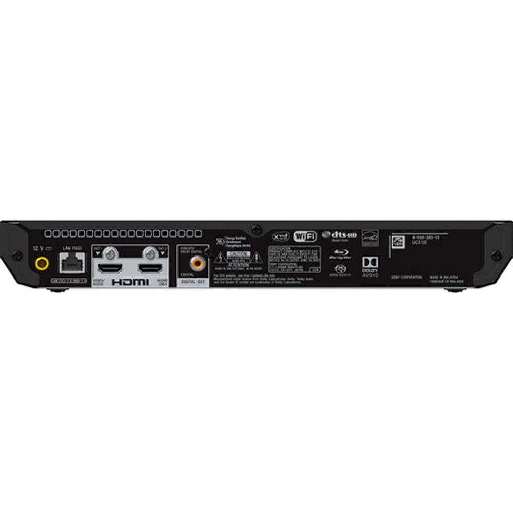 Sony UBP-X700/M HDR 4K UHD Network Blu-ray Disc Player with Hi-Res Audio Bundle Includes 1 Year Extended Protection Plan and Lexar 64GB JumpDrive S50 USB 2.0 Flash Drive Black
