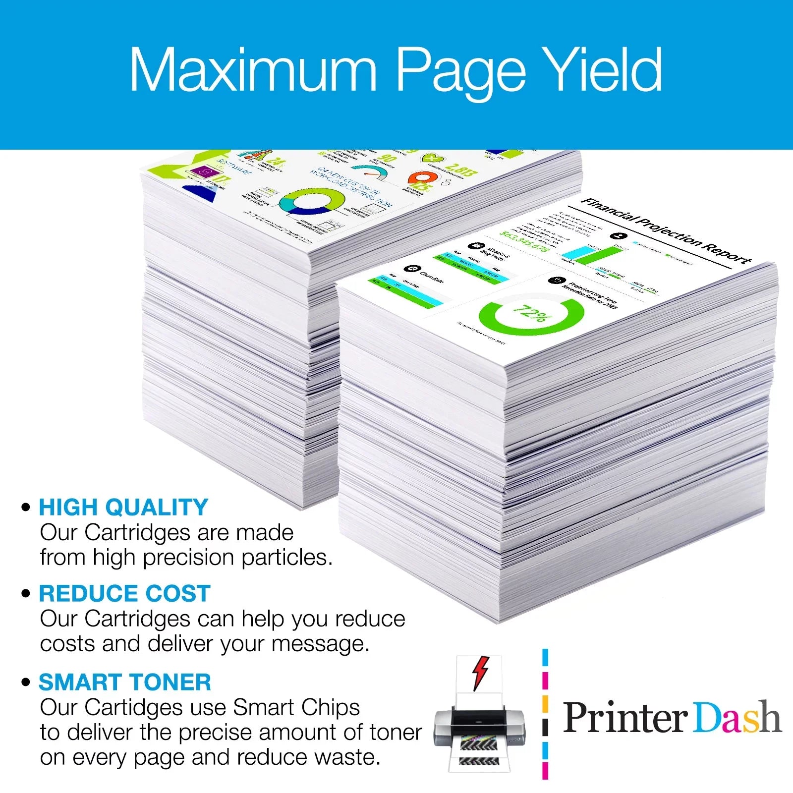 PrinterDash Replacement for Stylus Photo R3000 Inkjet Combo Pack (PBK/C/M/Y) (NO. 157) (T157MP)