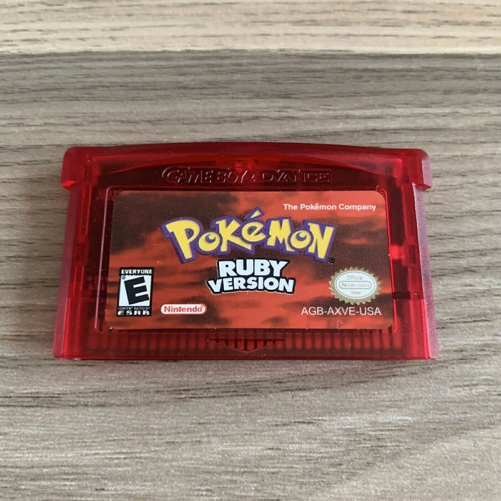 NDSL GBA SP Game Card Ruby/Sapphire/Emerald/Fire Red/Green Leaf 5-in-1-