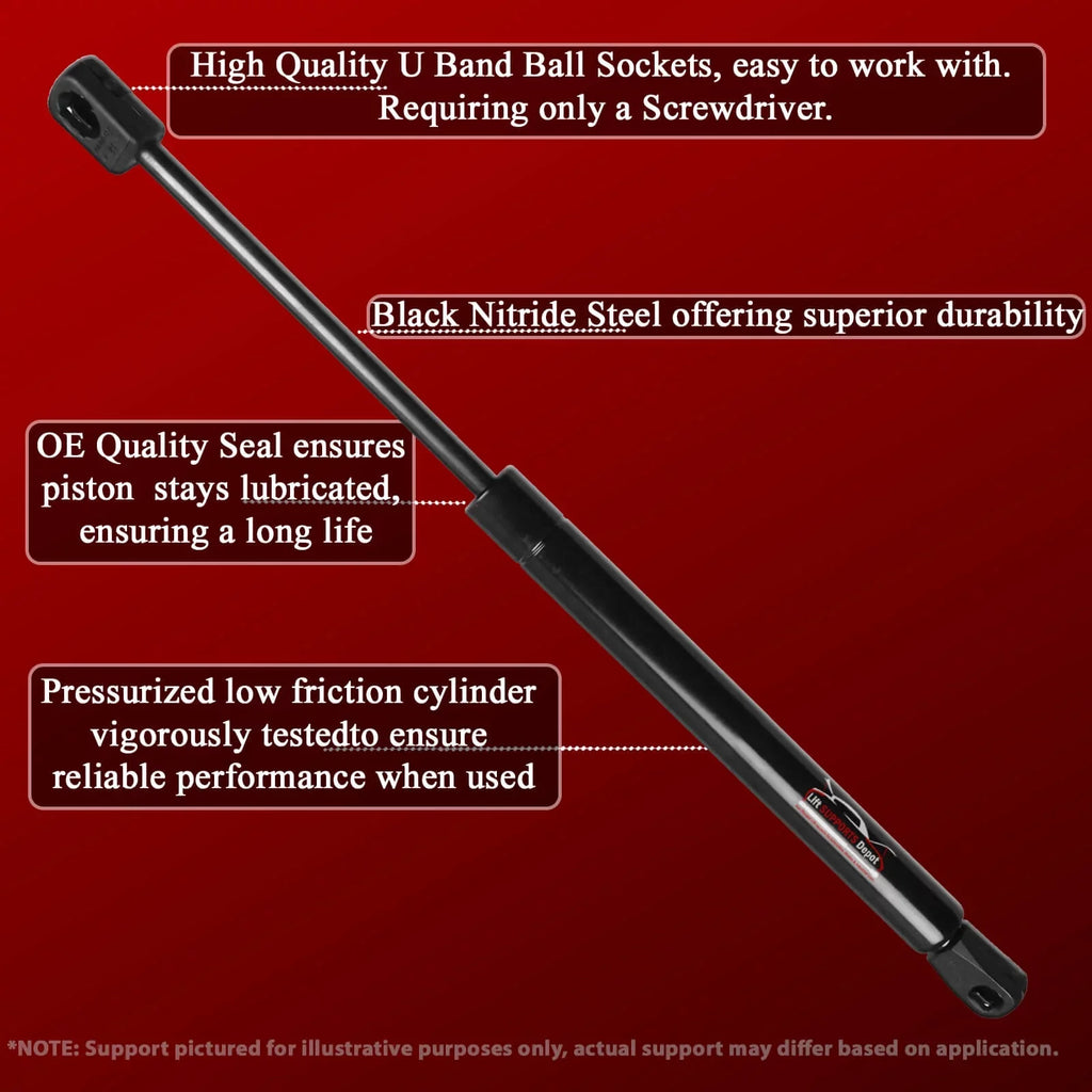 Qty 2 Matching with Aston Martin Db7 Vantage 1993 2003 Hood Lift. Gas Shock - 1994 1995 1996 1997 1998 1999 2000 2001 2002 Lift Supports Depot PM9038-a