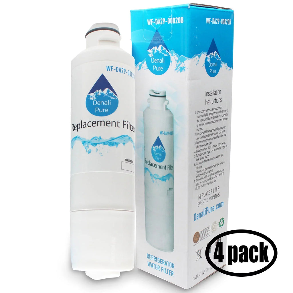 4-Pack Replacement for Samsung DA-97-08006A-B Refrigerator Water Filter - Matching with Samsung DA-97-08006A-B Fridge Water Filter Cartridge