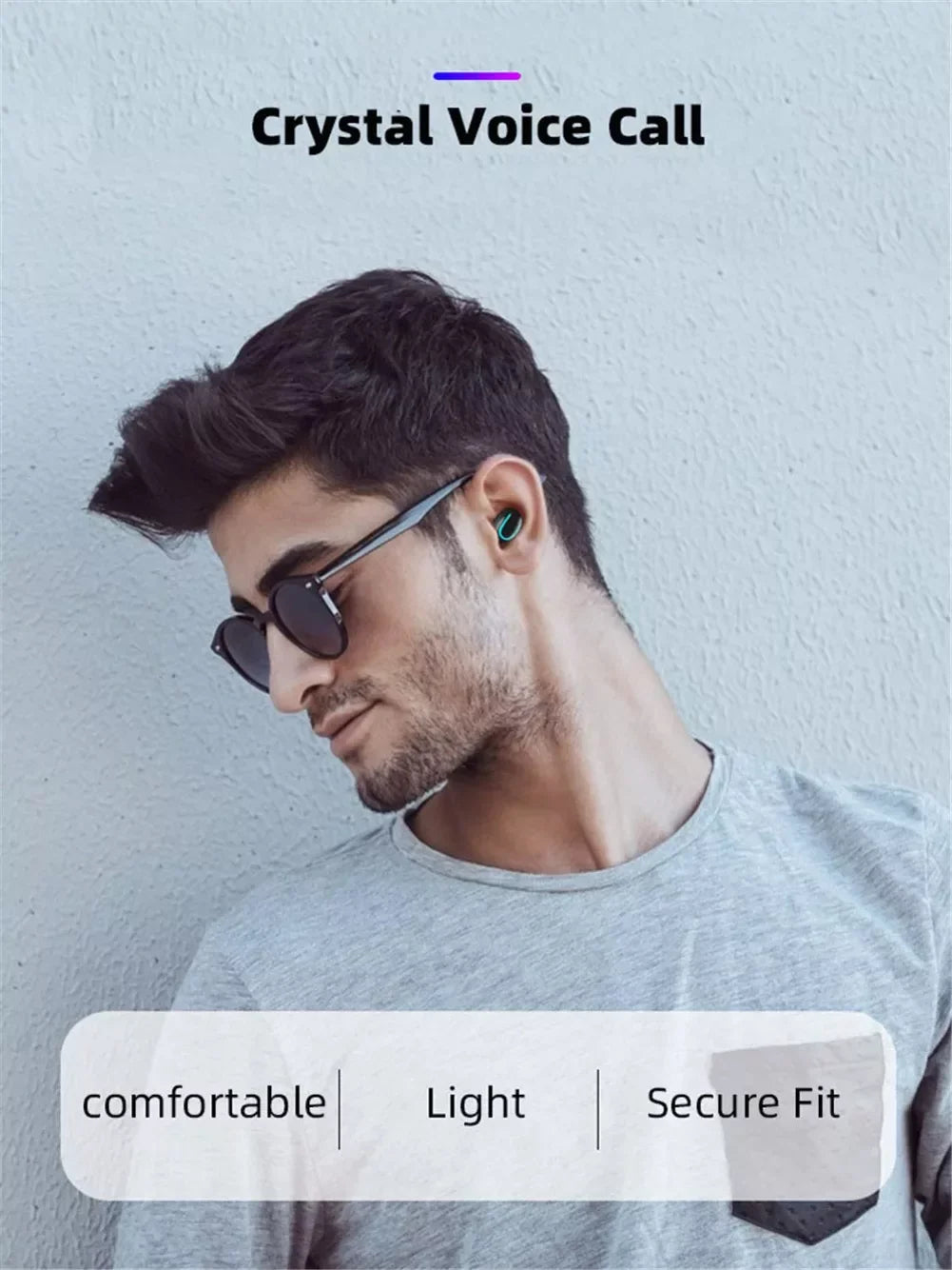 Wireless TWS Headphones for OnePlus Nord N300 5G/N20 5G, 10T 5G Phones - Earbuds Earphones True Wireless Stereo Headset Hands-free Mic Fitting With OnePlus Nord N300 5G/N20 5G, 10T 5G