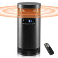 360° Surround Space Heater for Indoor Use, 1500W PTC Ceramic Office Heater with Thermostat, Fan Only Mode, Electric Portable Heater with Safety Protection for Office Desk