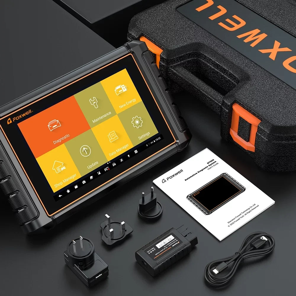 FOXWELL Scanner NT909 Bidirectional Control OBD2 Scanner Code Reader ECU Coding Key TPMS Programmer Diagnostic Scan Tool
