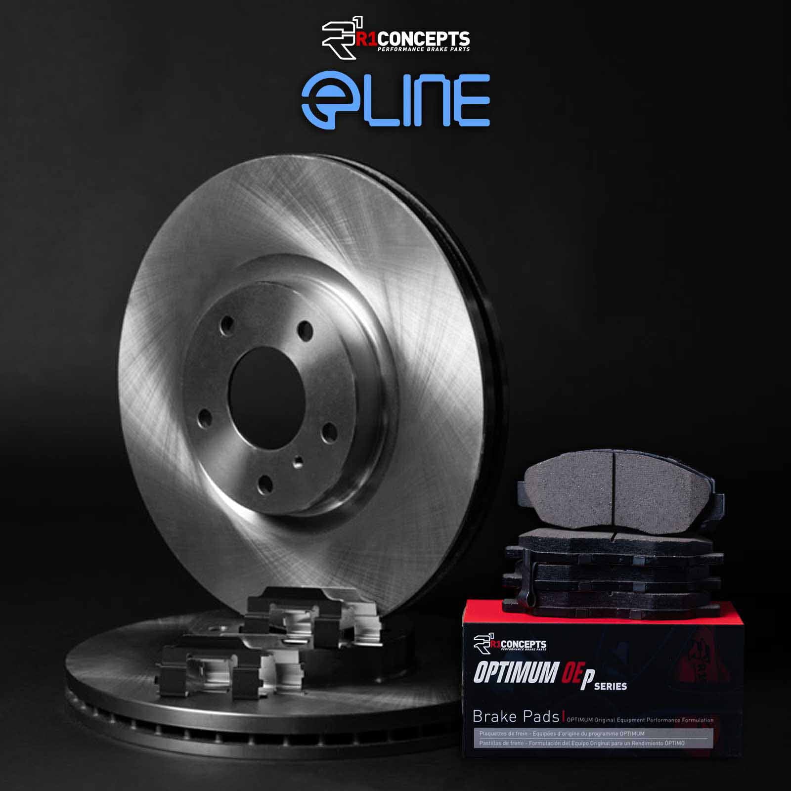 R1 Concepts Wfuh1 63590 R1 Concepts Brake Rotor Blank With Optimum Oe Pads & Fits select: 2015-2019 MERCEDES-BENZ GLA