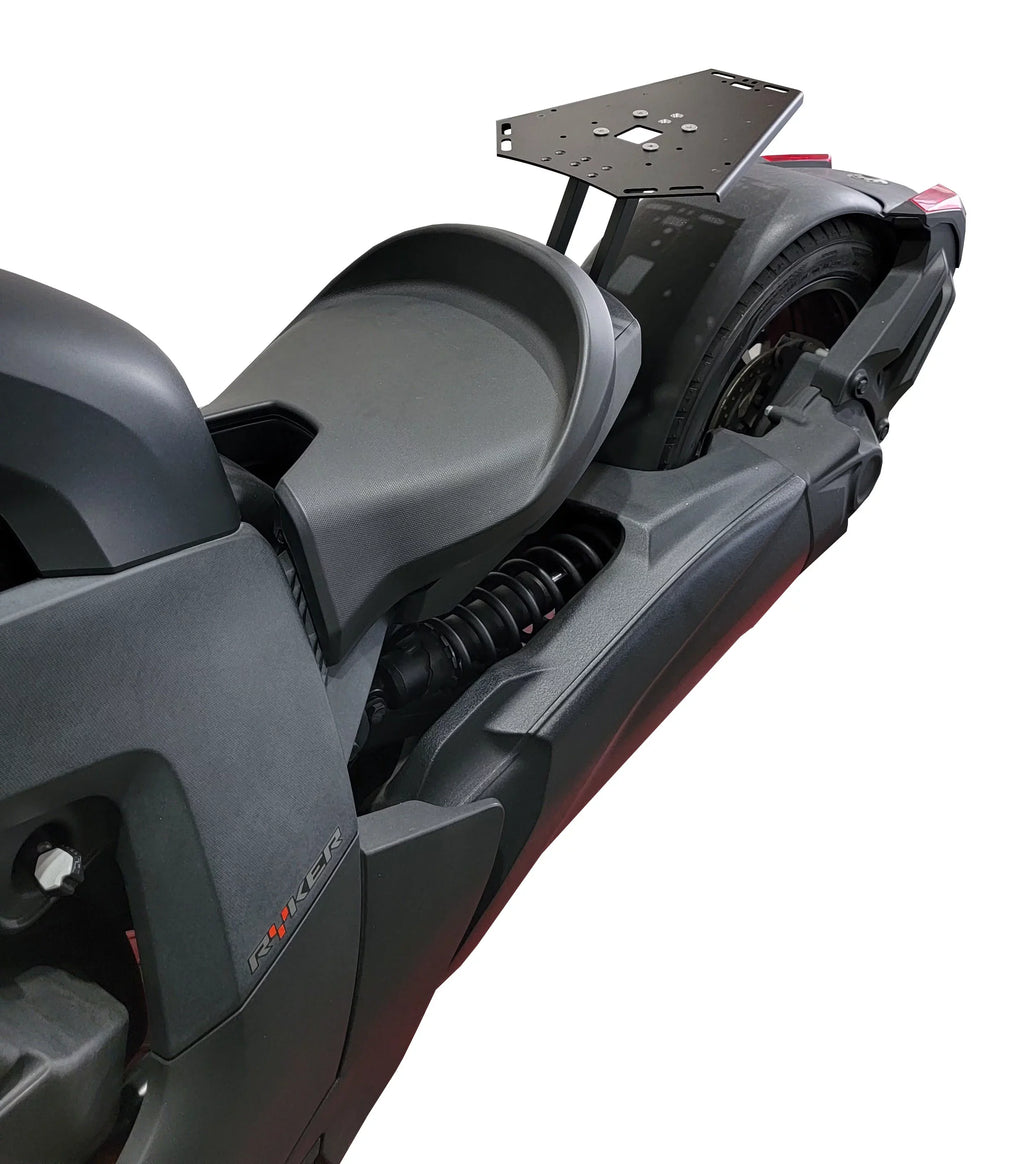 Can Am Ryker Luggage Rack Black Large Shad Cases Kit installed NO MAX MOUNT NEEDED.