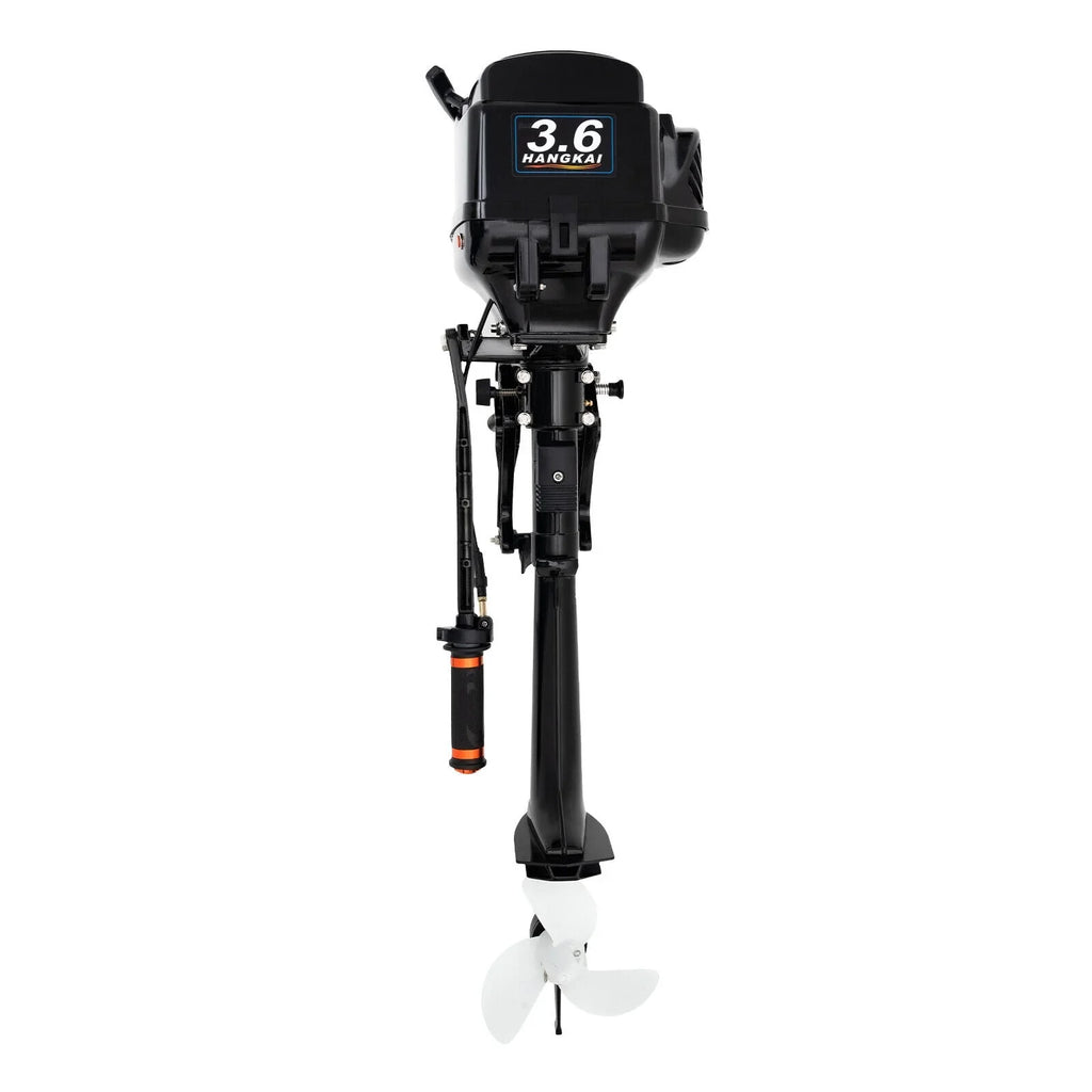 HANGKAI 2 Stroke 3.6 HP Outboard Motor Fishing Vessel Engine Water Cooling CDI Outboard Ship Motor 90cm/35.4in