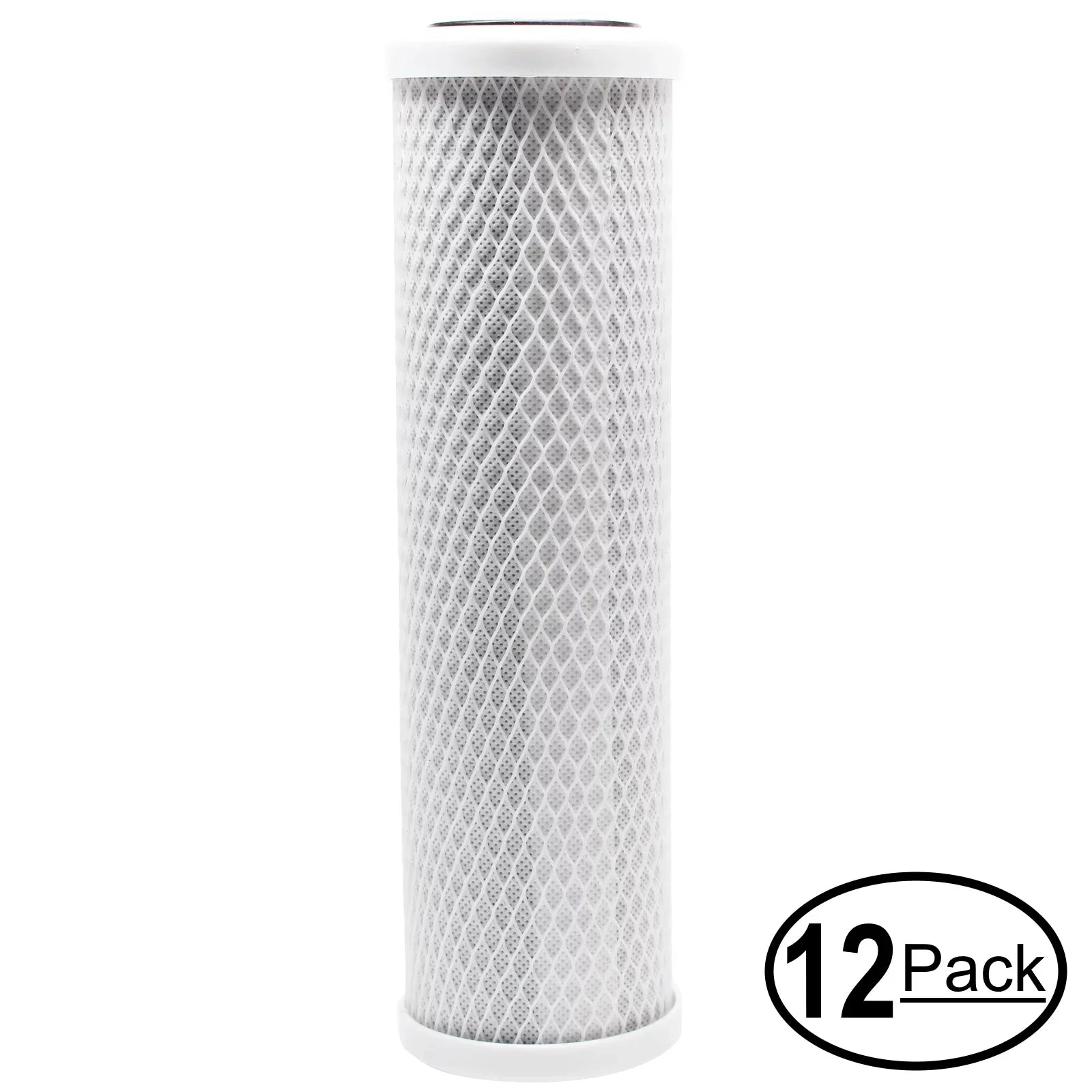 12-Pack Replacement for Marine Depot MD9111 Activated Carbon Block Filter - Universal 10 inch Filter for Marine Depot KleanWater Basic RO System - Denali Pure Brand