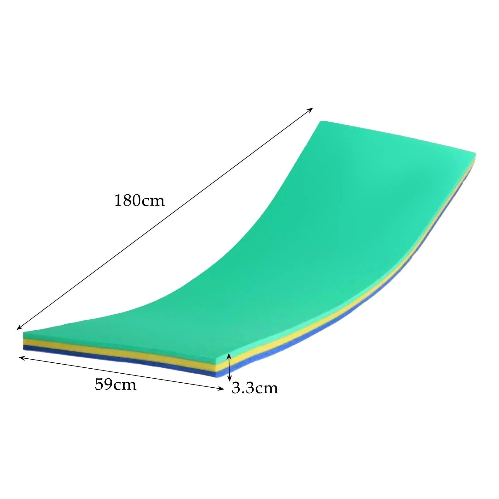 GARENDE Water Mat 3 Layer Raft for Pool Relaxing Tear Durable Floats Yellow
