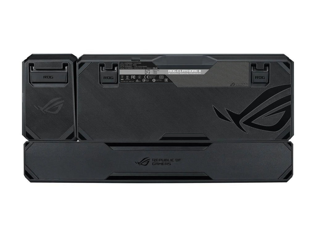ASUS MA02 ROG Claymore II Wireless Modular Gaming Mechanical Keyboard with ROG RX Blue Switches, detachable numpad & wrist rest