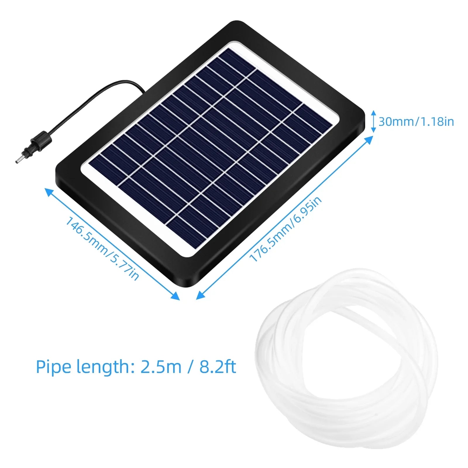 Anself Solar Pond Aerator with Air Pump, 3 Modes, 4W, No Noise, Efficient Oxygenation Pump, Optimal for Pond Stock Fishing Hydroponics