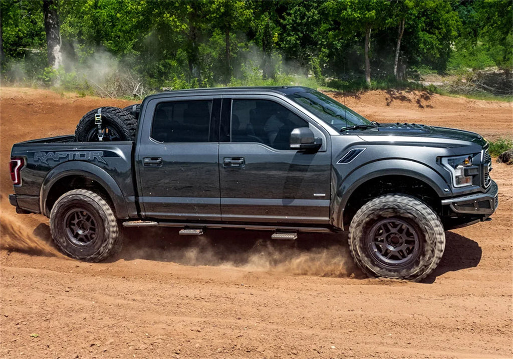 N-Fab by RealTruck Rocker Rails-Cab Len (2 Steps) Matching with 2019 Ranger 5Ft. Supercrew-Textured Black
