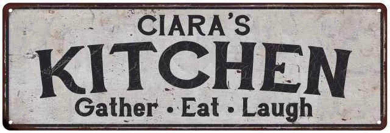 CIARA's Kitchen Rustic Chic Decor Gift 6x18 Sign 106180051168