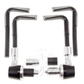 Silver Lever Guard 7/8" & 6mm CNC Race Universal Hand Block PVC Bar End