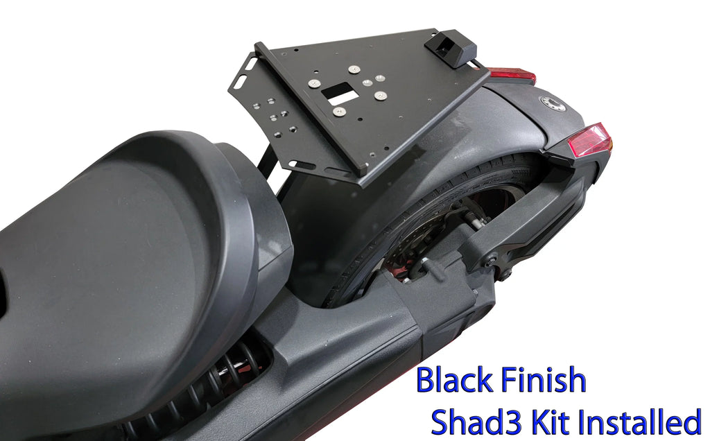 Can Am Ryker Luggage Rack Black Large Shad Cases Kit installed NO MAX MOUNT NEEDED.
