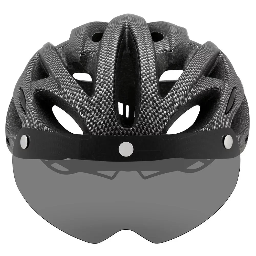 CAIRBULL Riding Helmet,Road Mountain Lens Brim Bike Tube Bike Tube Bike Frame Mountain Bike Helmet Ride Safely Added Brim Helmet Equipment Frame Waterproof Frame Bike Frame Waterproof - Comes Lens