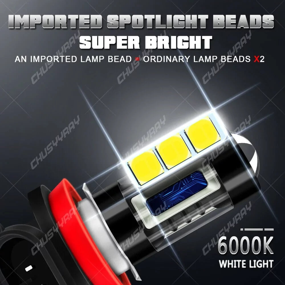 For Mazda CX-7 2007-2009 2010 2011 LED High / Low Headlight + Fog Light Bulb Kit