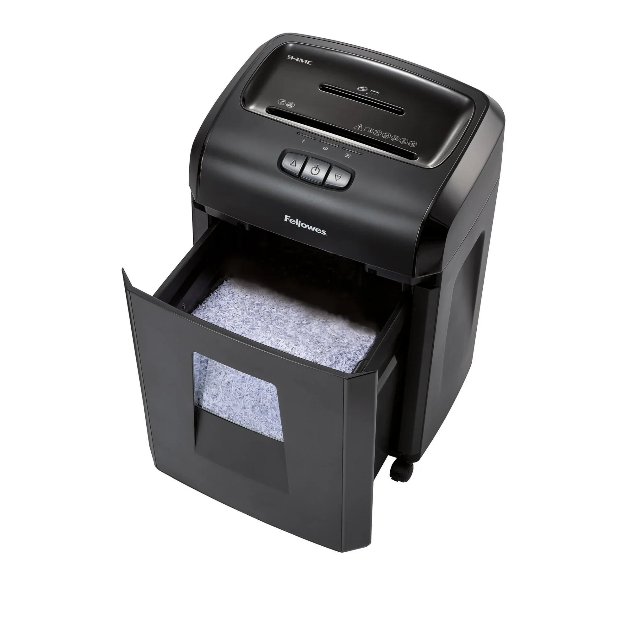 Fellowes Microshred 94MC Micro Cut Shredder - Non-continuous Shredder - Micro Cut - 18 Per Pass - for shredding Paper, Paper Clip, Credit Card, CD, DVD, Junk Mail, Staples - 0.156" x 0.500"