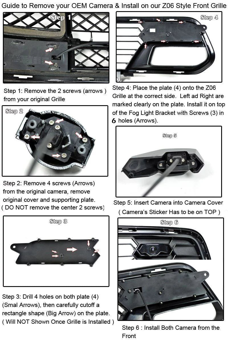 Extreme Online Store Replacement for 2014-2019 Chevrolet Corvette C7 All Models | GM Factory Z06 Style Painted Carbon Flash Metallic Front Bumper Lower Grille Shield (with Front Camera Bracket)
