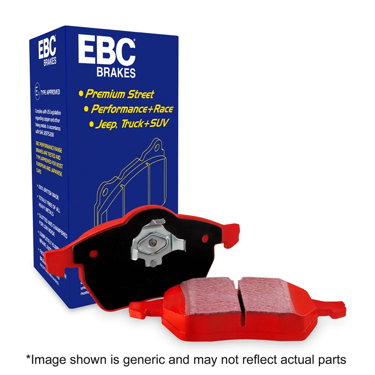 EBC 11-14 Ford Edge 2.0 Turbo Redstuff Front Brake Pads Fits select: 2022-2023 MAZDA CX-5, 2007-2021 MAZDA CX-9