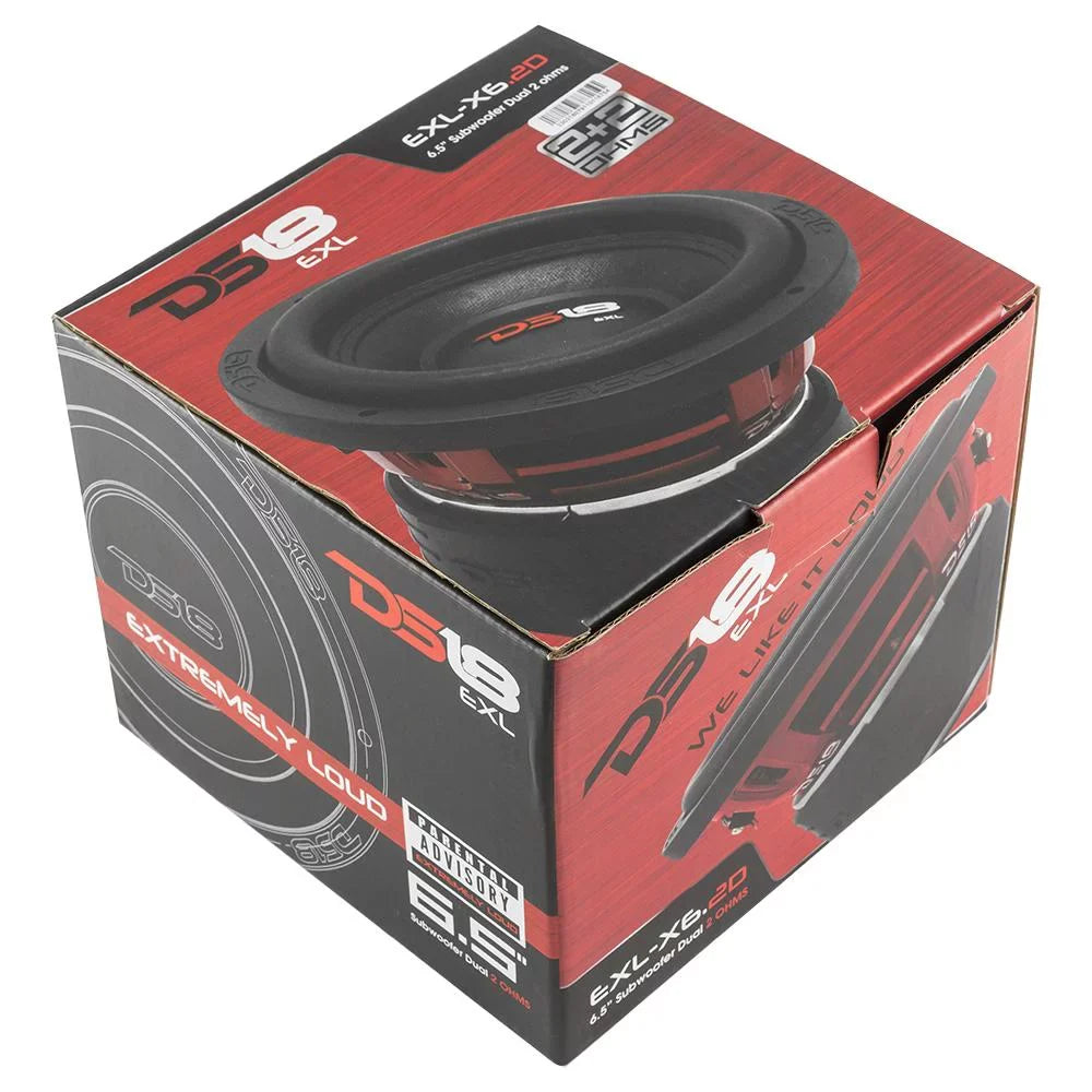 6.5" Subwoofer 800 Watts Dual 2 Ohm DVC DS18 EXL-X6.2D