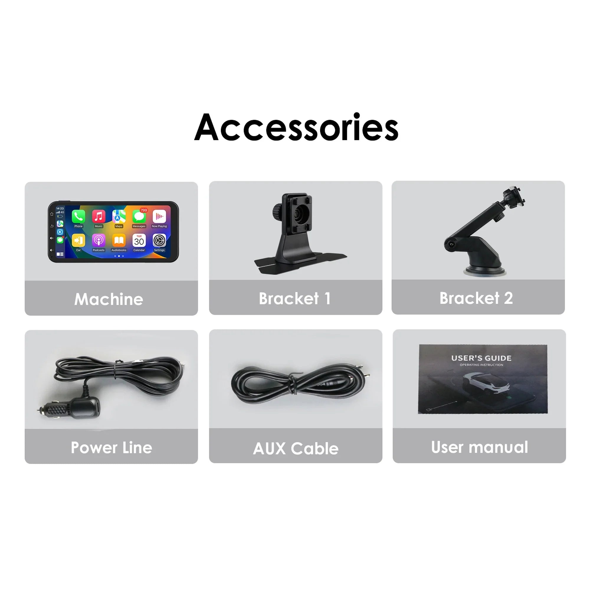 Ossuret 6.25" Touchscreen Bluetooth 360° Adjustable Car Stereo Radio Receiver GPS Navigation Audio With Wireless Apple Carplay Android Auto Support Backup Camera