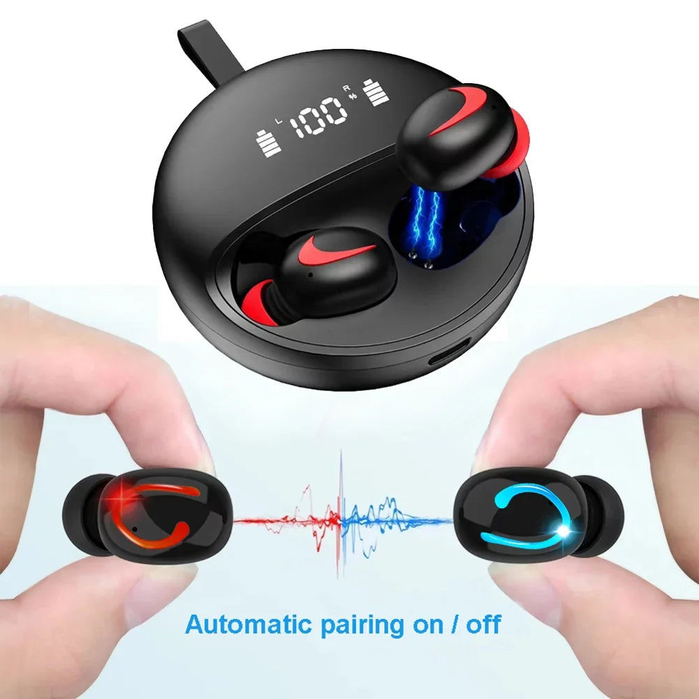 Wireless TWS Headphones for OnePlus Nord N300 5G/N20 5G, 10T 5G Phones - Earbuds Earphones True Wireless Stereo Headset Hands-free Mic Fitting With OnePlus Nord N300 5G/N20 5G, 10T 5G