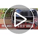 PC7001 PizzaQue Deluxe Outdoor Pizza Oven Kettle Grill Conversion Kit, Silver, 18''/22.5''