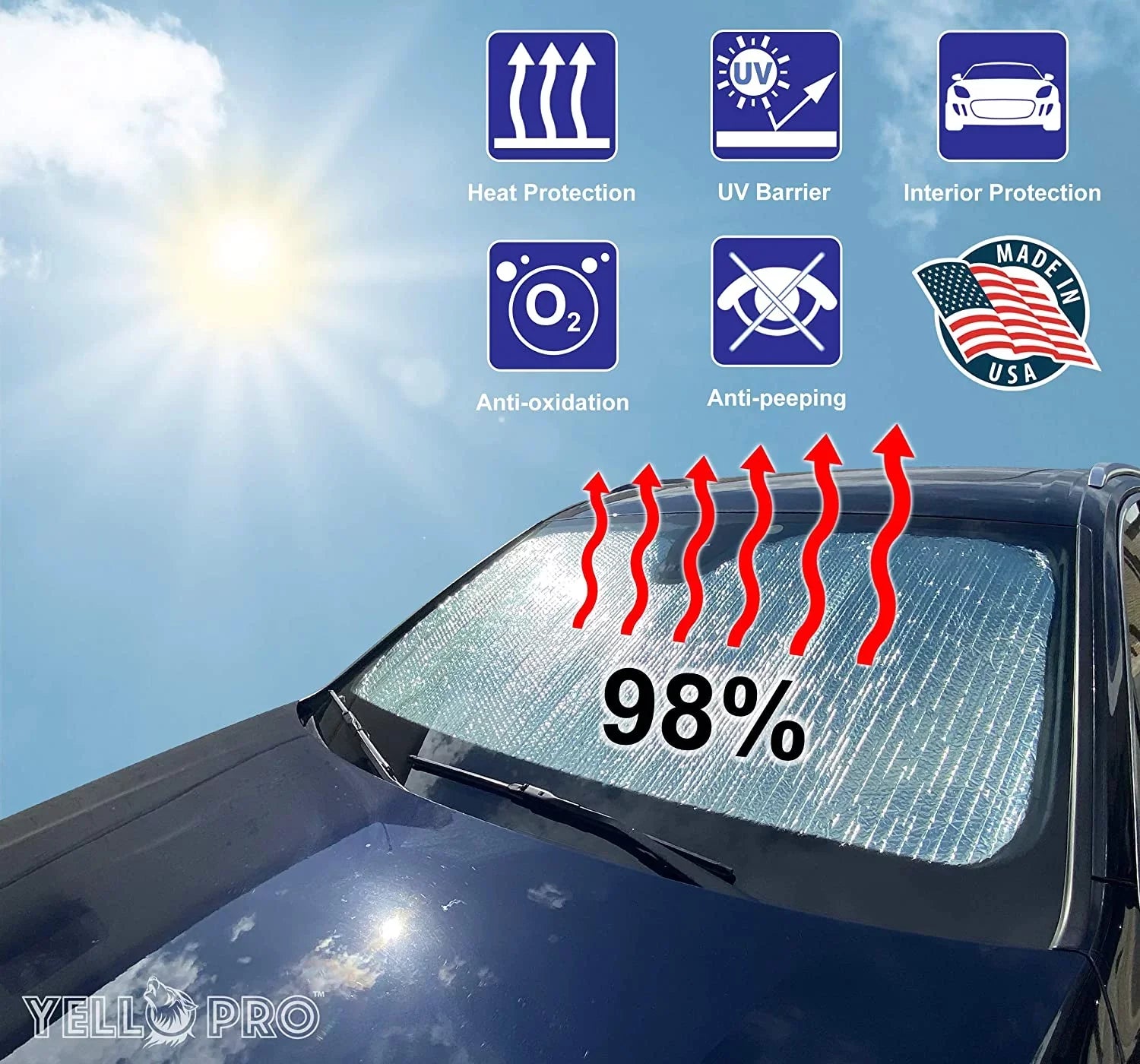 Front Windshield Sunshade for 2019-2024 BMW X4 SUV