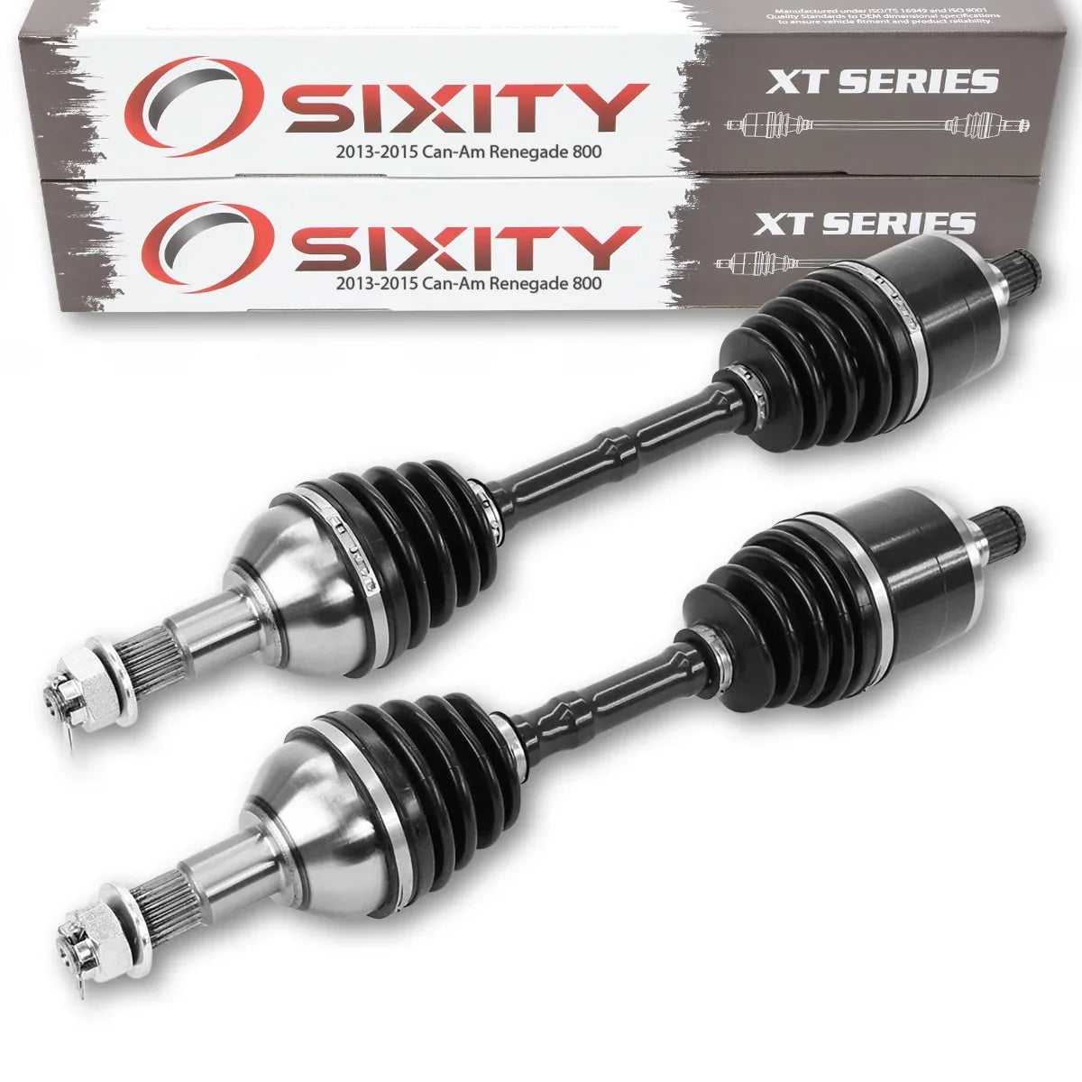 2 pc Sixity XT Rear Left Right Axle Fitting with Can-Am Renegade 800 2013-2015 - EFI STD XXC 4X4