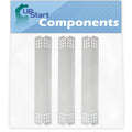 3-Pack BBQ Grill Heat Shield Plate Tent Replacement Parts for Kitchenaid 720-0733 - Old - Fitting Barbeque Stainless Steel Flame Tamer, Flavorizer Bar, Vaporizer Bar, Burner Protection 16 1/8"