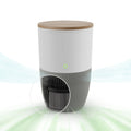 Dupray Bloom™ Air Purifier | Smart Medical-Grade HEPA-13 Air Filtration With Walnut Accent Table
