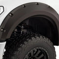 Bushwacker by RealTruck Max Wrap Pocket/Rivet Style Rear Fender Flares | 2-Piece Set, Black, Textured Finish | 10044-02 | Fitting with 2007-2018 Jeep Wrangler JK Unlimited