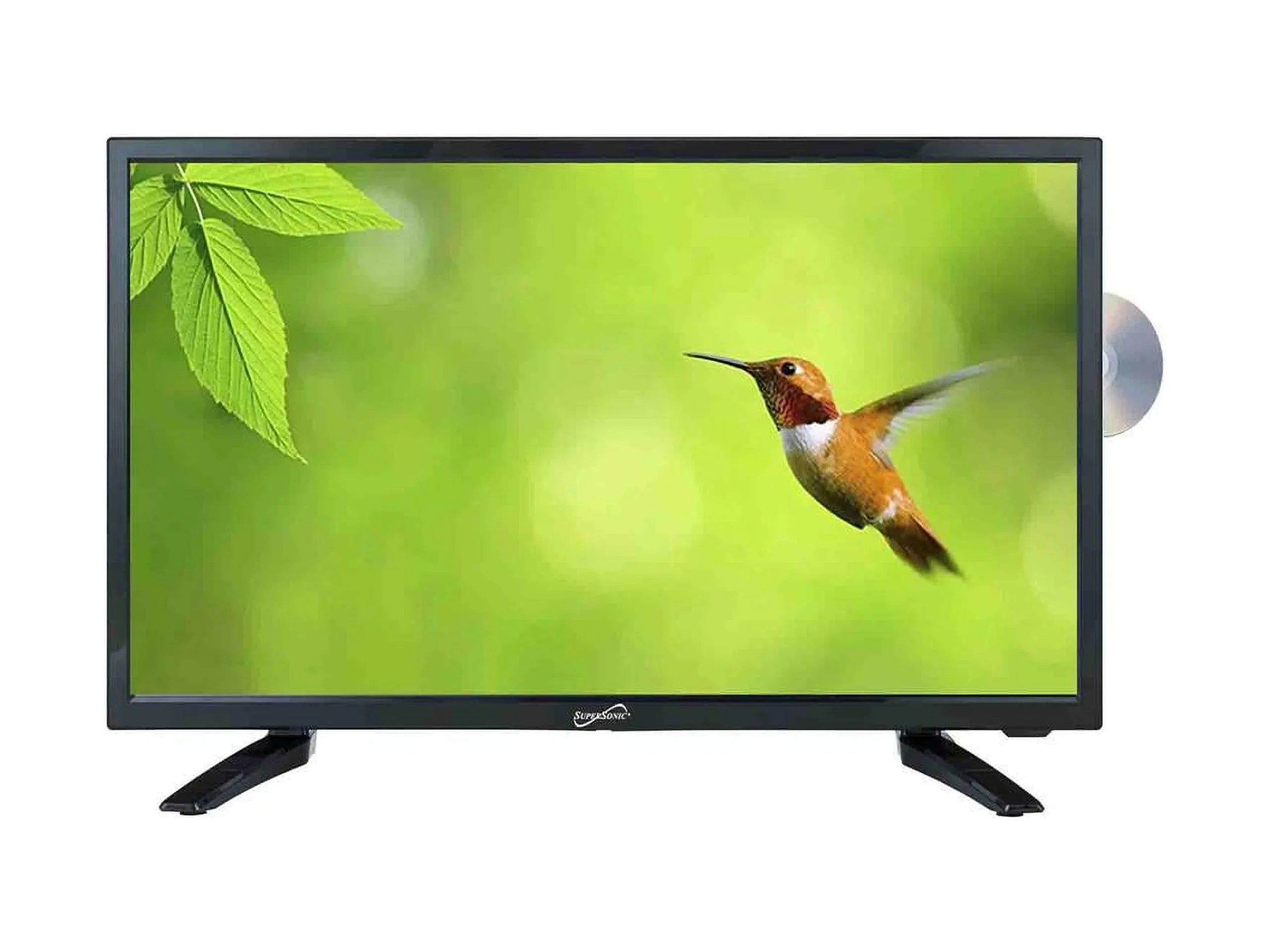 19" Supersonic 12 Volt ACDC LED HDTV with DVD Player USB SD Card Reader and HDMI (SC-1912)