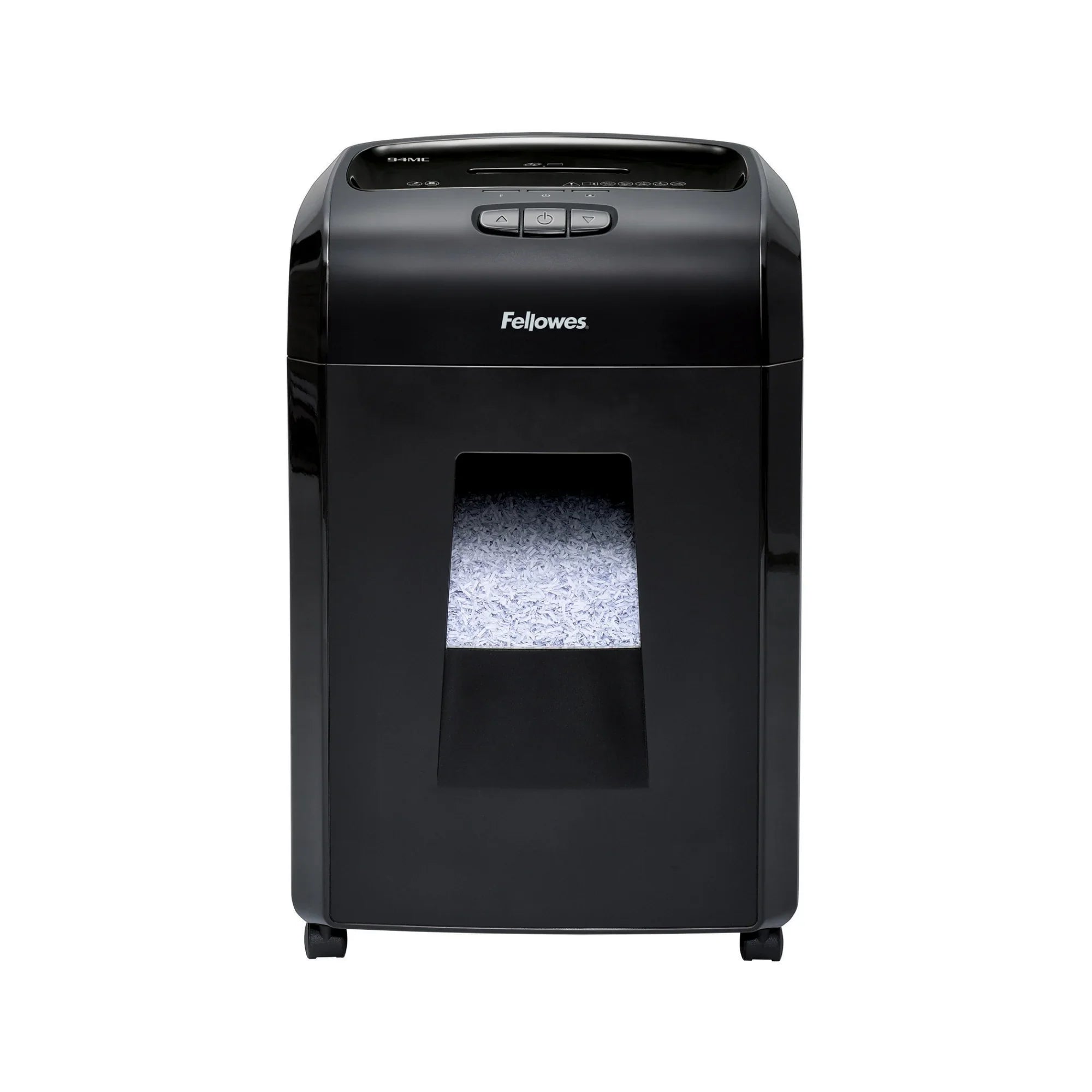 Fellowes Microshred 94MC Micro Cut Shredder - Non-continuous Shredder - Micro Cut - 18 Per Pass - for shredding Paper, Paper Clip, Credit Card, CD, DVD, Junk Mail, Staples - 0.156" x 0.500"