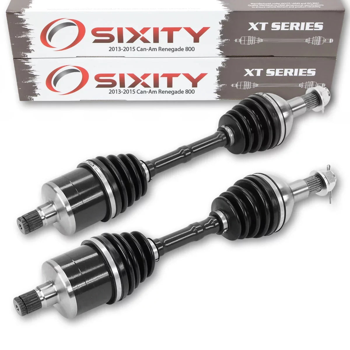 2 pc Sixity XT Rear Left Right Axle Fitting with Can-Am Renegade 800 2013-2015 - EFI STD XXC 4X4
