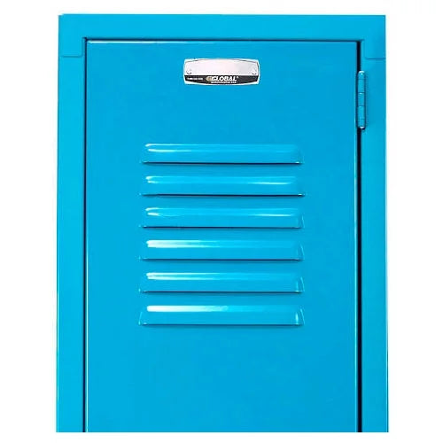 Global 652079BL 12 x 18 x 36 in. Paramount Double Tier 6 Door Ready to Assemble Locker, Blue