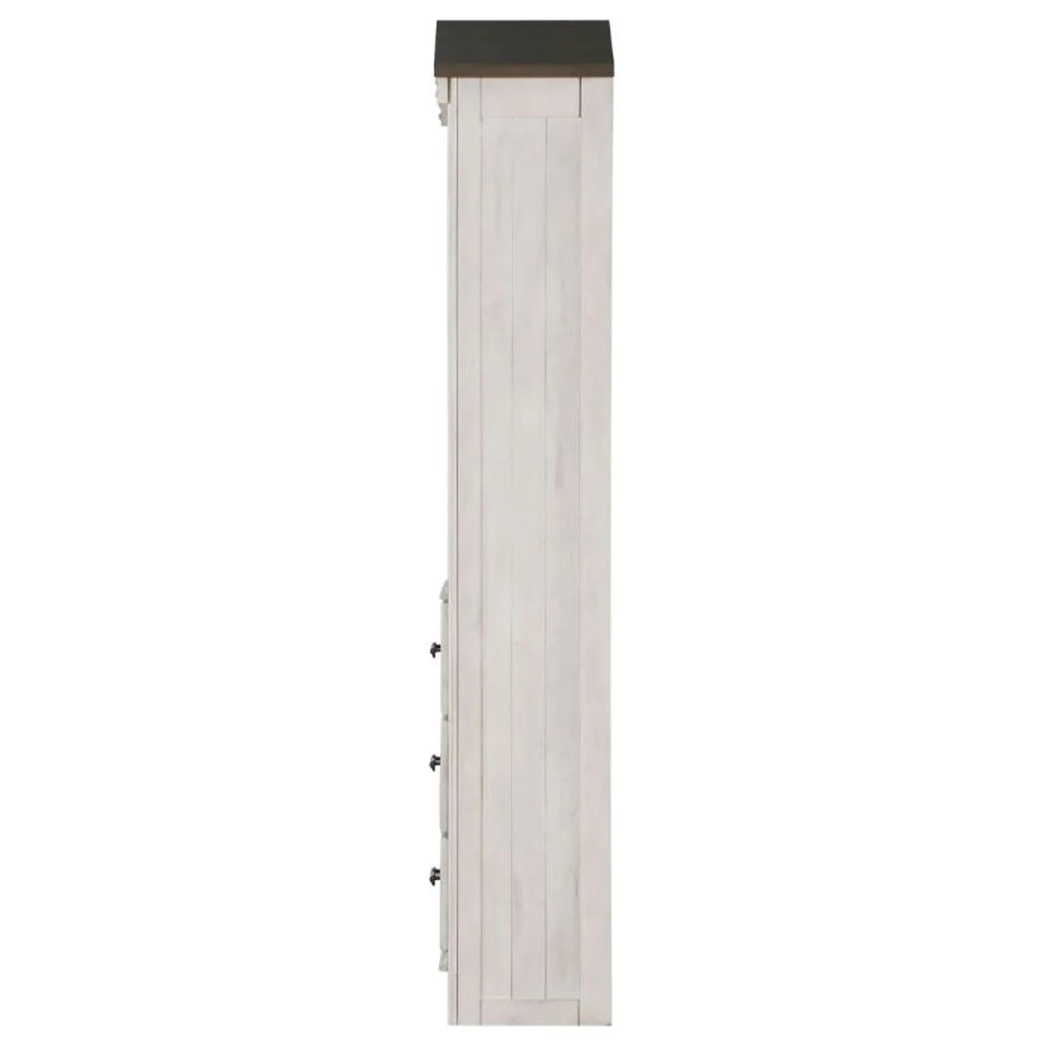 ACME Tree House Bookcase Cabinet in Climate White and Washed Gray