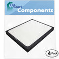 4-Pack Replacement for Blueair 205 Air Purifier Filter - Matching with Blueair 200 & 300 Air Filter